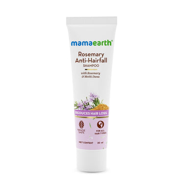 Mamaearth Rosemary Anti-Hair Fall Shampoo With Rosemary & Methi Dana For Reducing Hair Loss & Breakage- 20 Ml|Up To 94% Stronger Hair*|Up To 93% Less Hair Fall|For Men And Women